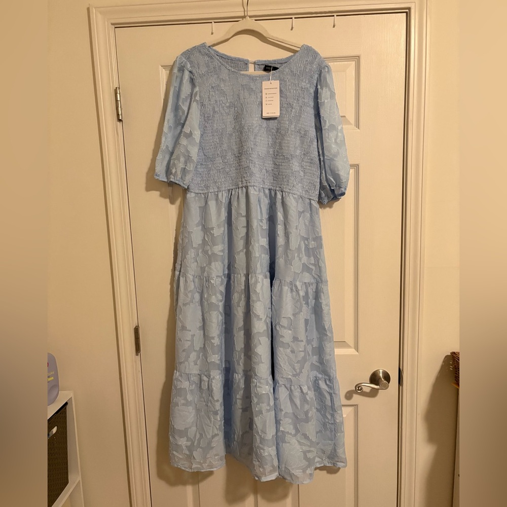 Light Blue' Tiered Dress